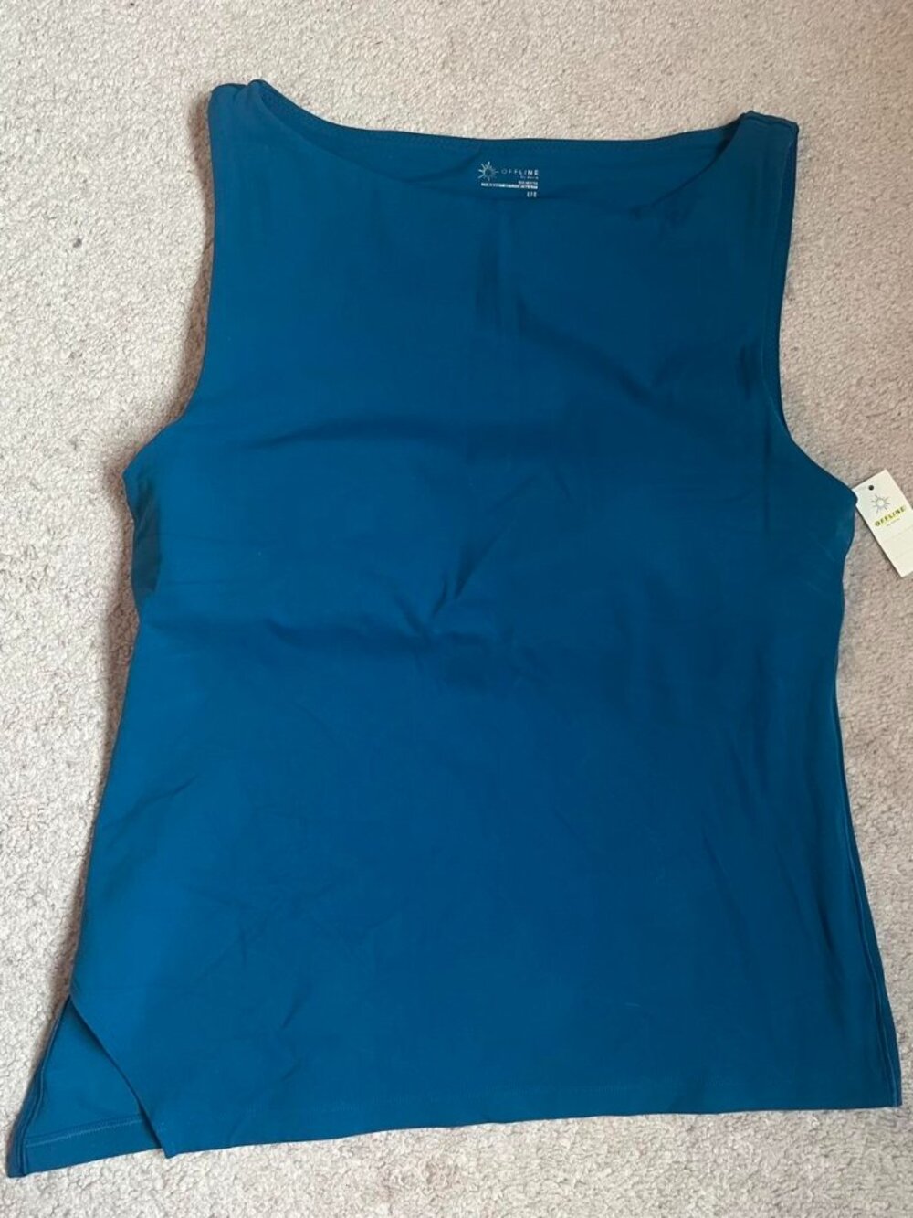 Teal aerie asymmetrical tank top